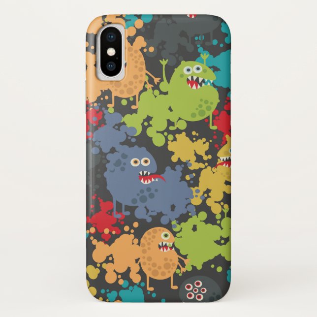 Capa Para iPhone, Case-Mate Monstros engraçados fofos (Verso)