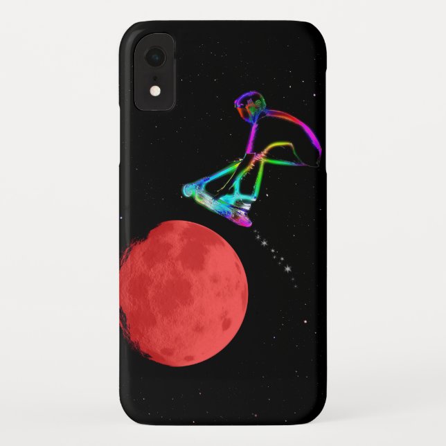 Capa Para iPhone, Case-Mate Moon Grabber - Patinete Stunt Rider (Verso)