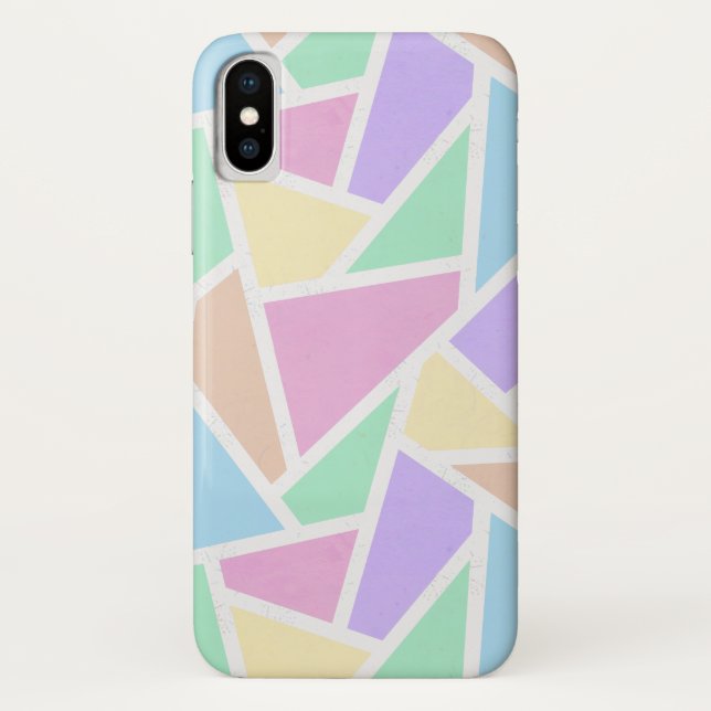 Capa Para iPhone, Case-Mate Mosaico arco-íris de pastel (Verso)