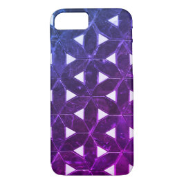 Capa Para iPhone Da Case-Mate Mosaico azul-Periwinkle, Flor de Vida