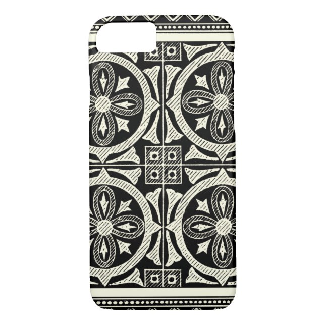Capa Para iPhone, Case-Mate Motif de Mandala Preto e Branco pelo Vision Studio (Verso)
