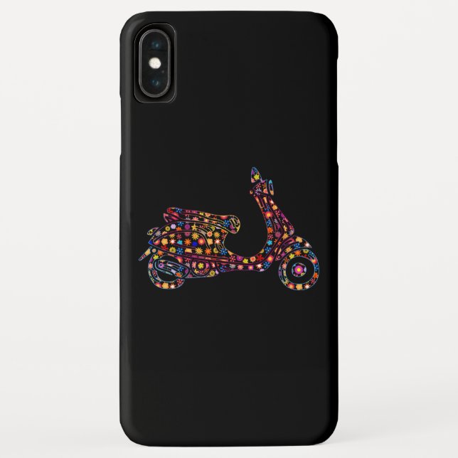 Capa Para iPhone, Case-Mate Moto-Scooter Motocicleta a Flor (Verso)