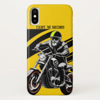 Motociclista Esbelto Acelerando