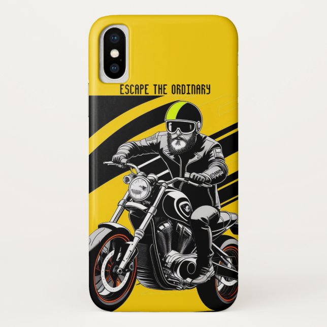 Capa Para iPhone, Case-Mate Motociclista Esbelto Acelerando (Verso)