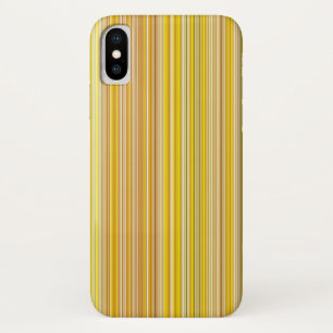 Capa Para iPhone X Muitas listras multicoloridas em amarelo...