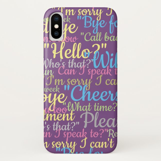 Capa Para iPhone, Case-Mate Muito Design de Chatter (Verso)
