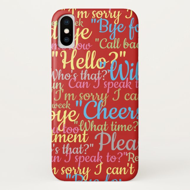 Capa Para iPhone, Case-Mate Muito Design de Chatter (Verso)