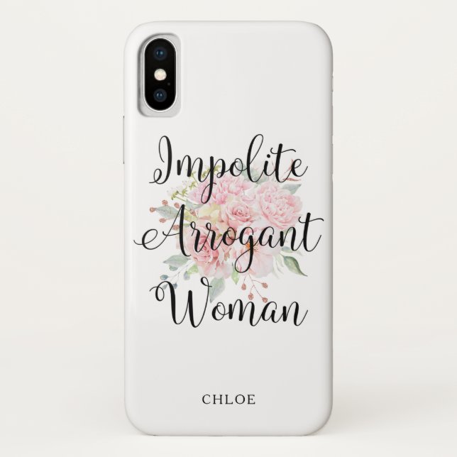 Capa Para iPhone, Case-Mate Mulher arrogante descortês | Elizabeth Warren (Verso)