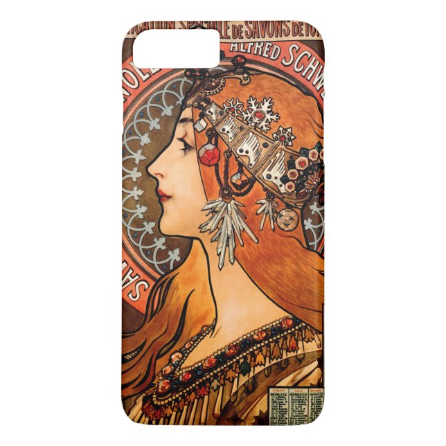 Capa Para iPhone, Case-Mate Mulher bonita de Mucha Boho (Verso)