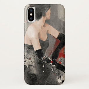 Capa Para iPhone Da Case-Mate Mulher da aguarela do vintage de Apple selvagem