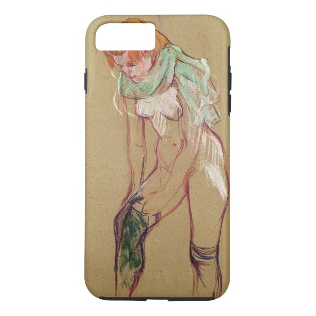 Capa Para iPhone, Case-Mate Mulher de Henri de Toulouse-Lautrec | que levanta (Verso)