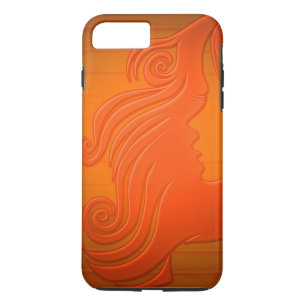 Capa Para iPhone Da Case-Mate Mulher Dourada Laranja Personalizada Rodeada Cabel