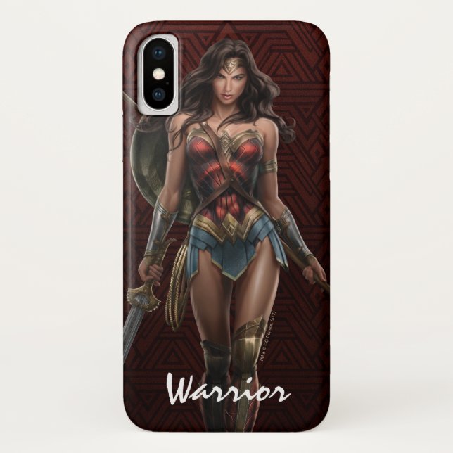 Capa Para iPhone, Case-Mate Mulher Maravilha, Arte em Quadrinhos Pronta para B (Verso)