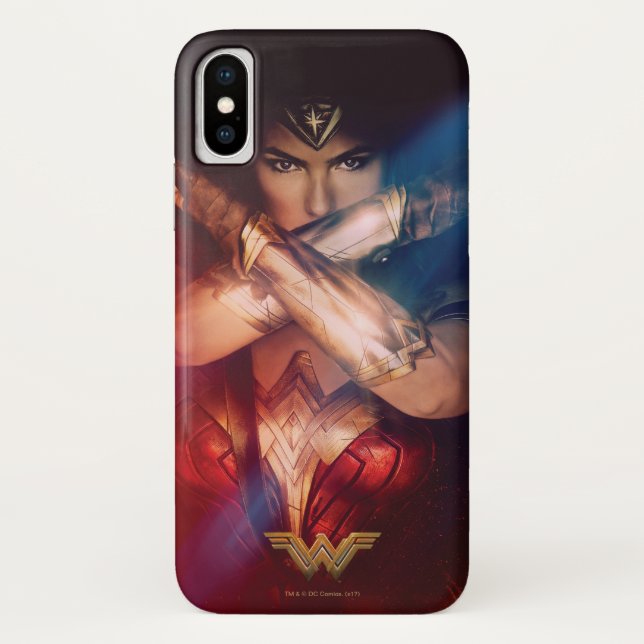 Capa Para iPhone, Case-Mate Mulher Maravilha Bloqueando com Pulseiras (Verso)