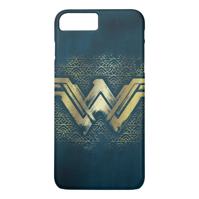 Capa Para iPhone, Case-Mate Mulher Maravilha - Símbolo Dourado escovado (Verso)