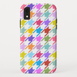 Capa Para iPhone Da Case-Mate Múltiplas cores Houndstooth+Padrão Branco Grande