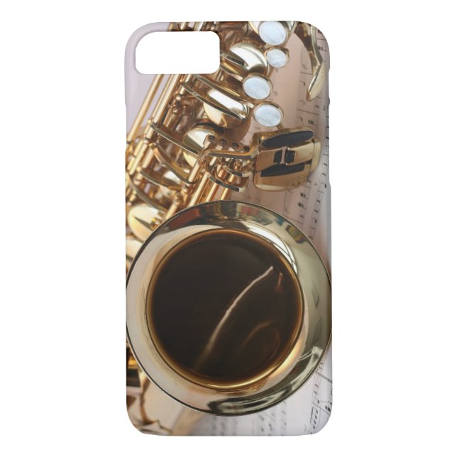 Capa Para iPhone, Case-Mate Música do saxofone do alto (Verso)