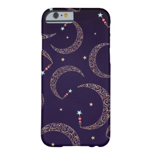 Capa Barely There Para iPhone 6 Mystical Purple Dourado Filigree Moon Celestial