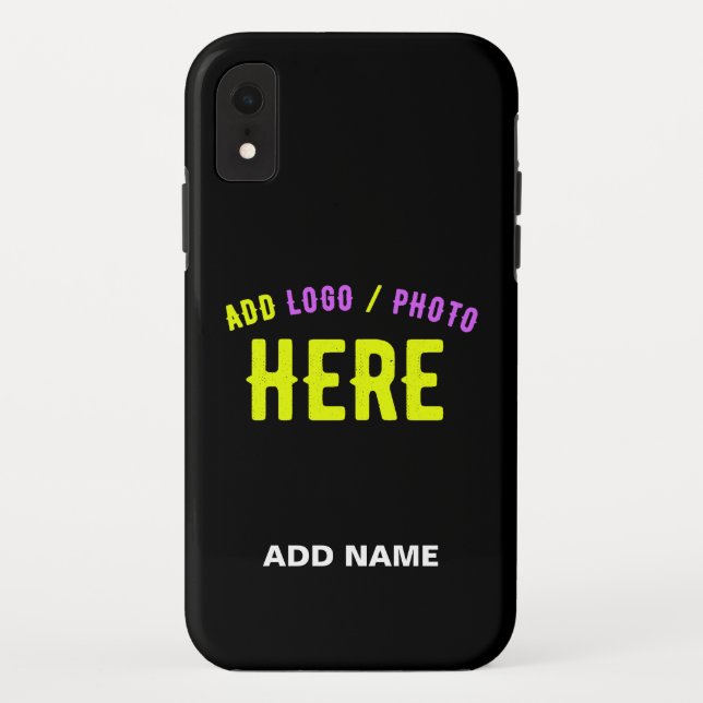 CAPA PARA iPhone, Case-Mate  NA MODA MODERNO PERSONALIZÁVEL NEGRO VERIFICADO CO (Verso)