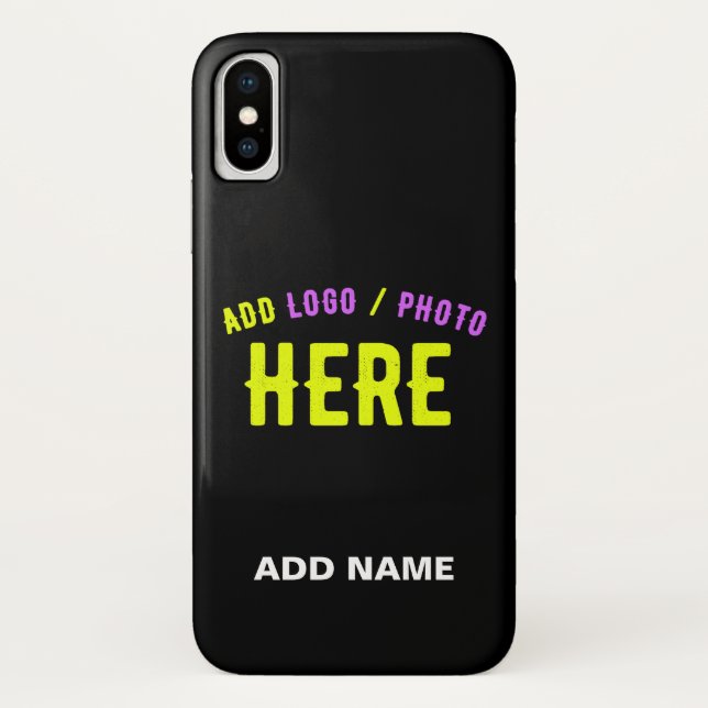 CAPA PARA iPhone, Case-Mate  NA MODA MODERNO PERSONALIZÁVEL NEGRO VERIFICADO CO (Verso)