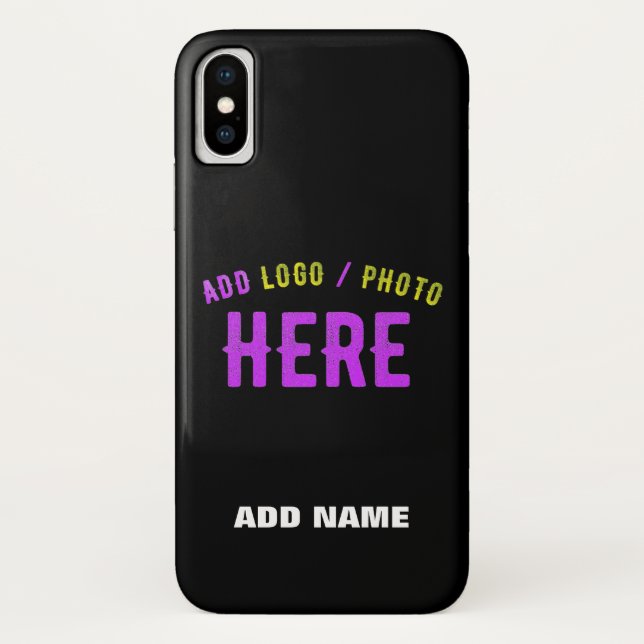 CAPA PARA iPhone, Case-Mate  NA MODA MODERNO PERSONALIZÁVEL NEGRO VERIFICADO CO (Verso)