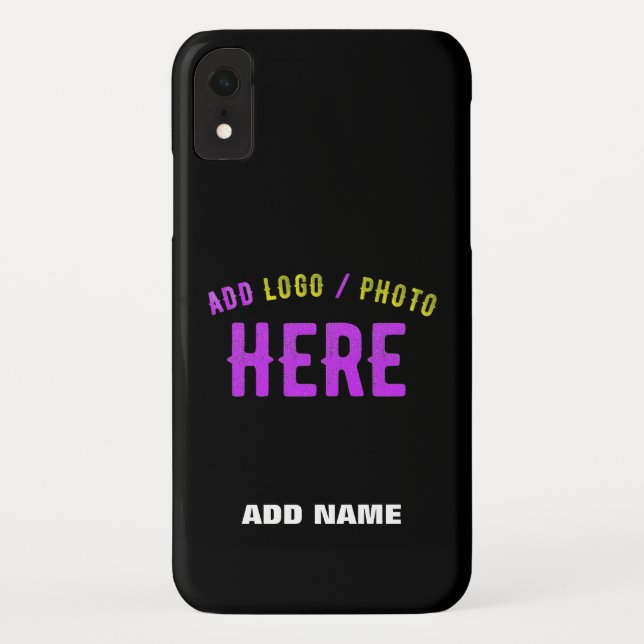 CAPA PARA iPhone, Case-Mate  NA MODA MODERNO PERSONALIZÁVEL NEGRO VERIFICADO CO (Verso)