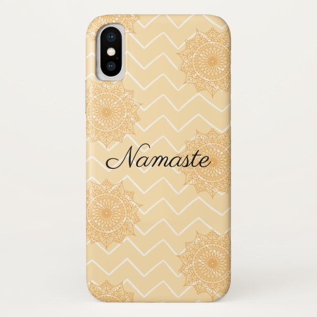 Capa Para iPhone, Case-Mate Namaste com Padrão Chevron e Ornamentado (Verso)