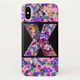 CAPA PARA iPhone X NAMORADOS VENETIANO MONOGRAMA X LETRA