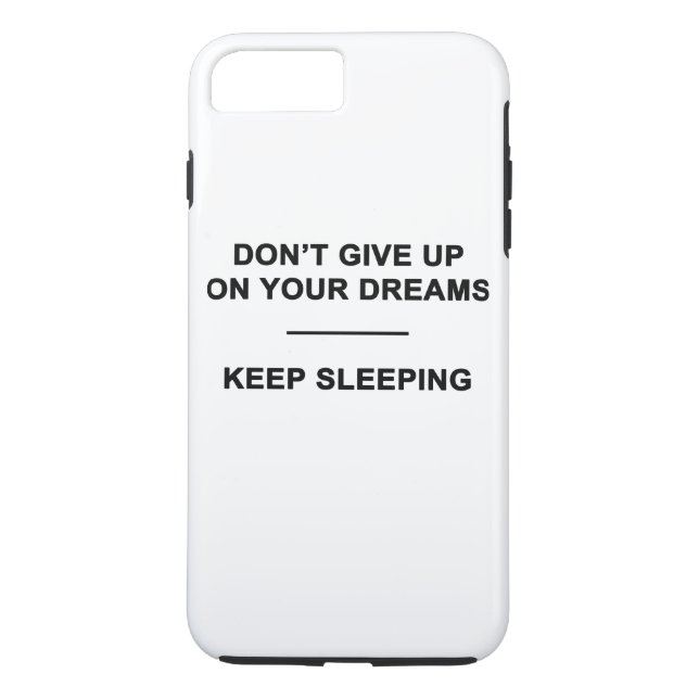 Capa Para iPhone, Case-Mate Não Desista dos Seus Sonhos. Continue Dormindo (Verso)