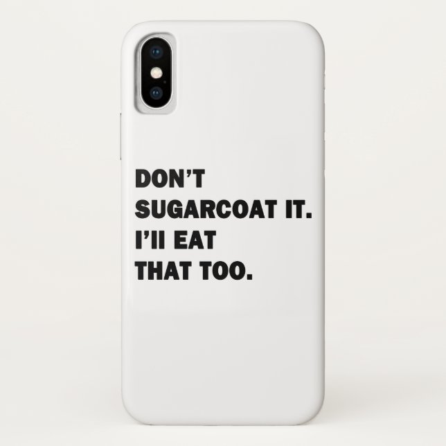 Capa Para iPhone, Case-Mate Não Endulce Isso. (Verso)