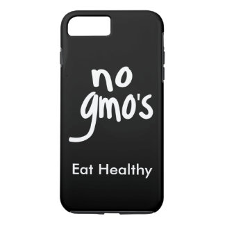 Capa iPhone 8 Plus/7 Plus "Não há OGM que coma preto e branco saudável