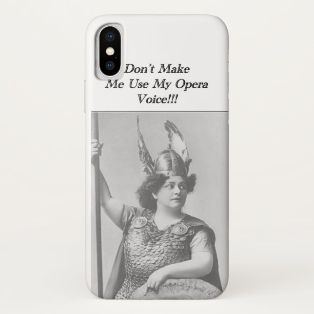 Capa Para iPhone, Case-Mate Não me faça usar a minha voz da Ópera (Verso)