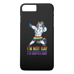 Capa iPhone 8 Plus/7 Plus Não sou Gay, sou Super Gay