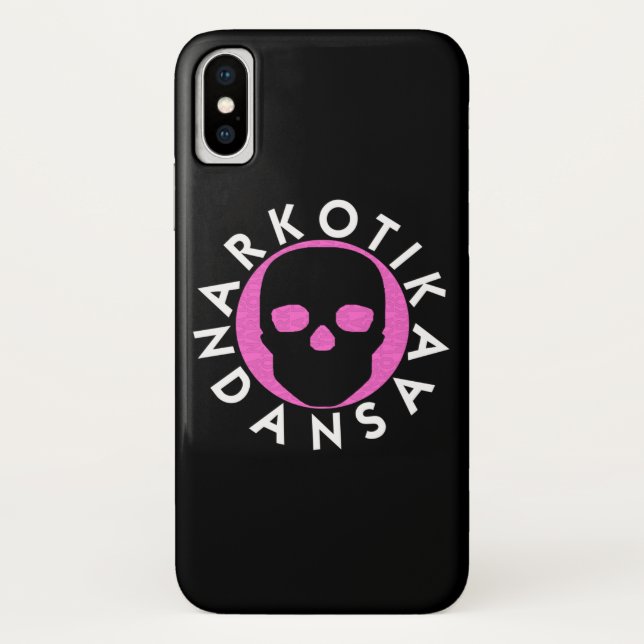 Capa Para iPhone, Case-Mate NARKOTIKA LIV Bubble Gum case iPhone X black N3 (Verso)