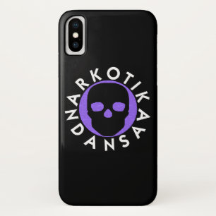 Capa Para iPhone Da Case-Mate NARKOTIKA LIV Caso violeta iPhone X preto N3