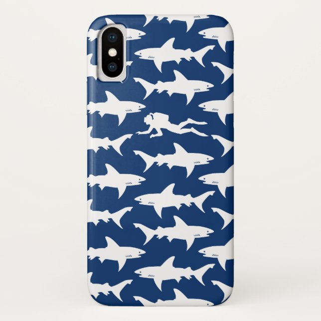 Capa Para iPhone, Case-Mate Natação do mergulhador de mergulhador com uma (Verso)