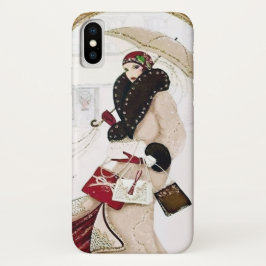 Capa Para iPhone Da Case-Mate natais vintages de arte deco