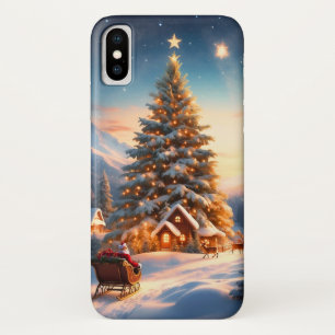 Capa Para iPhone Da Case-Mate Natais vintages, Jolly Winking Papai Noel