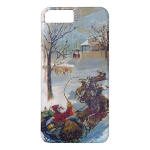 Capa Para iPhone Da Case-Mate Natal do trenó do papai noel do vintage