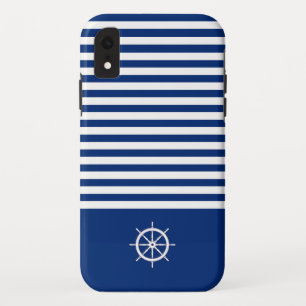 Capa Para iPhone Da Case-Mate Náuticas+Barras Azul+Branco