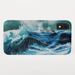 Capa Para iPhone XR Navio no mar na tempestade