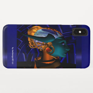 Capa Para iPhone Da Case-Mate NEMES / HYPER ANDROID PORTRAIT Blue Sci Fi