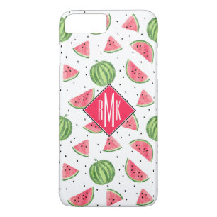 Capa iPhone 8 Plus/7 Plus Neon Watercolor Watermelons Padrão
