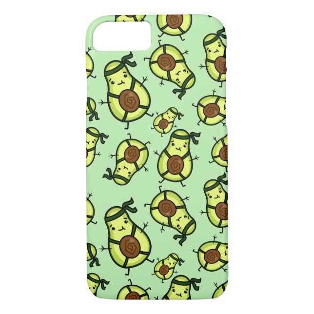 Capa Para iPhone, Case-Mate Ninja Avocado Pattern (Verso)
