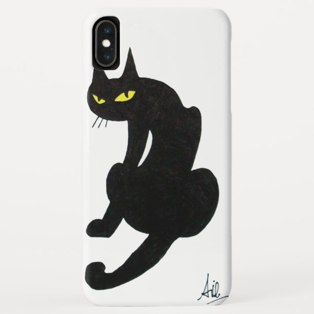 Capa Para iPhone, Case-Mate NINJA BLACK CAT White (Verso)