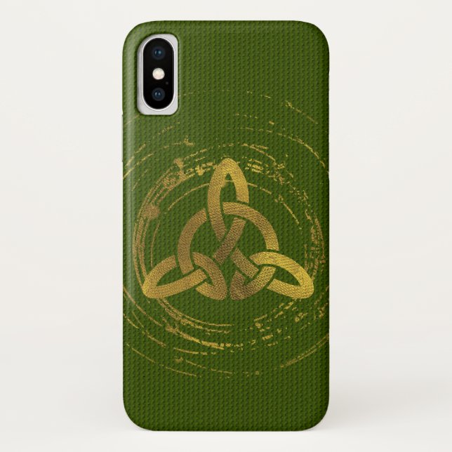 Capa Para iPhone, Case-Mate Nó celta dourado (Verso)