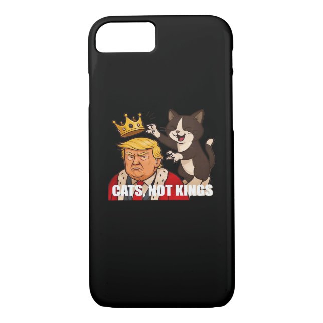 Capa Para iPhone, Case-Mate No Kings Anti Cats Funny Classic Style (Verso)