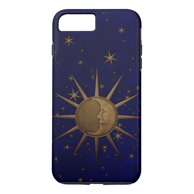 Capa Para iPhone, Case-Mate Noite estrelado da lua celestial de Sun (Verso)
