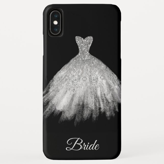 Capa Para iPhone, Case-Mate Noiva branca do brilho do vestido nupcial do *~* (Verso)