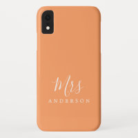 Noiva de Script Chic Laranja da Sra. Vibrant